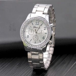 Geneva 슈퍼b 실버y ladies 쿼츠 시계 [세금포함] [정품] on 손목 스타일 스트랩 명품 선글라스 브랜드 추천 2760083 3259110