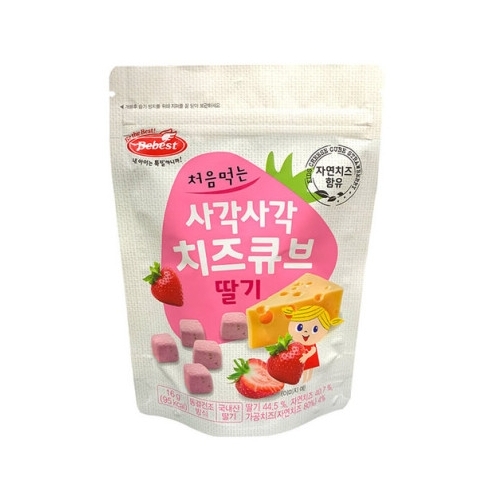 처음먹는 사각사각 치즈큐브 딸기 제품 이미지