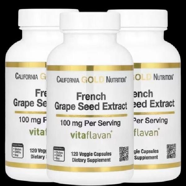CGN 포도씨추출물 100mg 120정 French Grape Seed Extract 3병