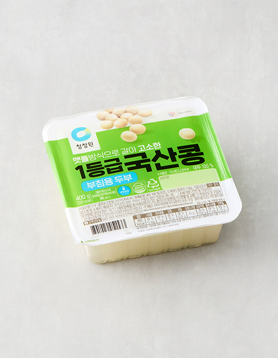 1등급 국산콩 부침용 두부 제품 이미지