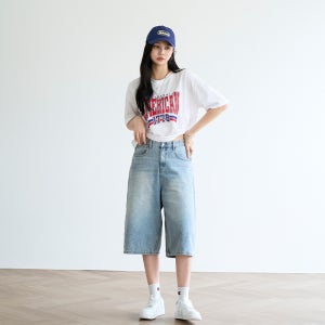 기본/롱 히든밴딩 워싱 버뮤다 팬츠 #710752