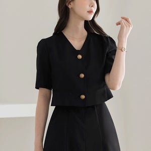 [격식룩/여름아우터]루미엘 퍼프 슬리브 자켓