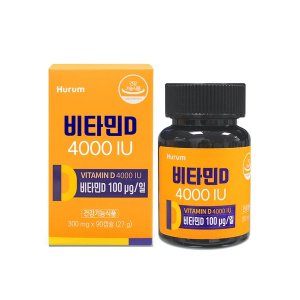 휴럼 <b>휴럼 비타민D</b> 4000IU 27g (300mg X 90캡슐)