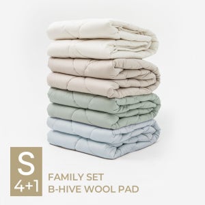 비-하이브양모패드 S패밀리 세트 4+1