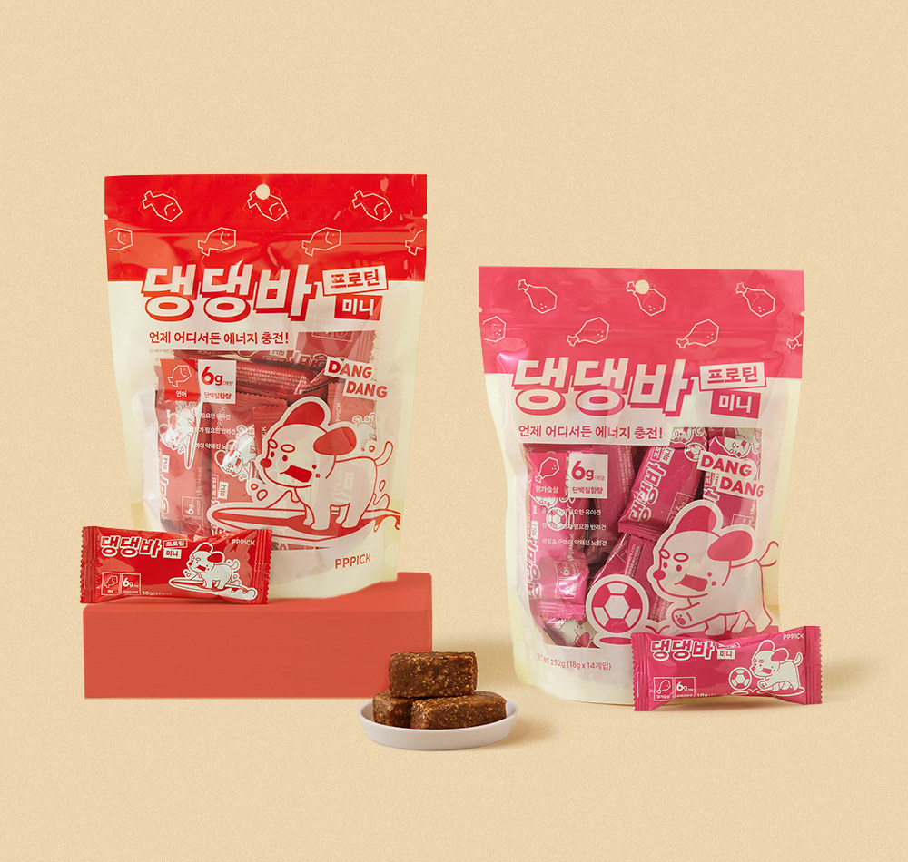 피피픽 댕댕바 프로틴 미니 단백질바 연어
