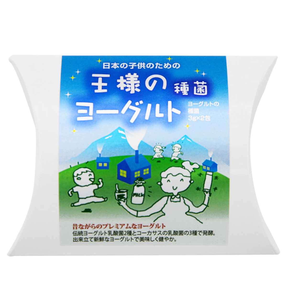 [하나마이 공식 수입 총판] <b>왕의 유산균</b> 캐피어 종균 1세트_플레인 요거트 요구르트 <b>스타터</b> 프로바이오틱스  3g  2개입  1개