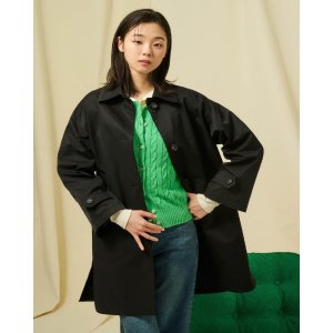 [롯데백화점] 빈폴 레이디스 A라인 미디엄 맥 코트 - 블랙 (BF523TC045) LE1219661965