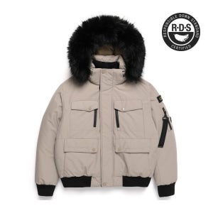 내셔널지오그래픽 N244WDW030 여성 타루가 퍼 트리밍 후디 다운 점퍼 D BEIGE