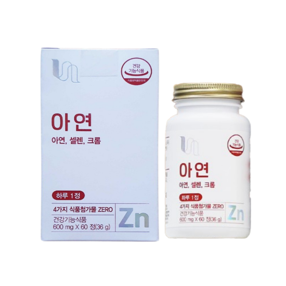 비타민하우스 <b>아연</b> 600mg x 60정, 1개