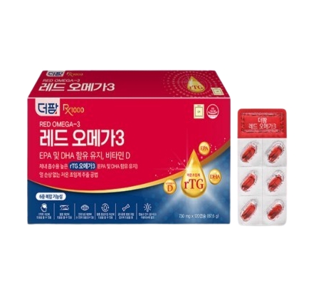 더팜 <b>레드 오메가</b>3 730mg x 120캡슐, 1개
