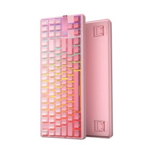 비옥축 HP GT87 기계식 키보드 측면각인 3모드 핫스왑 게이밍 사무용