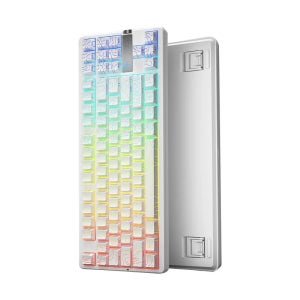HP GT87 유리축 기계식 키보드 측면 각인 3모드 핫스왑 게이밍 사무용