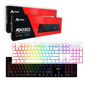[에이투몰] [🚀당일출고🚀]에이투 LED 게이밍 기계식 키보드 AG0302 USB 적축 리니어