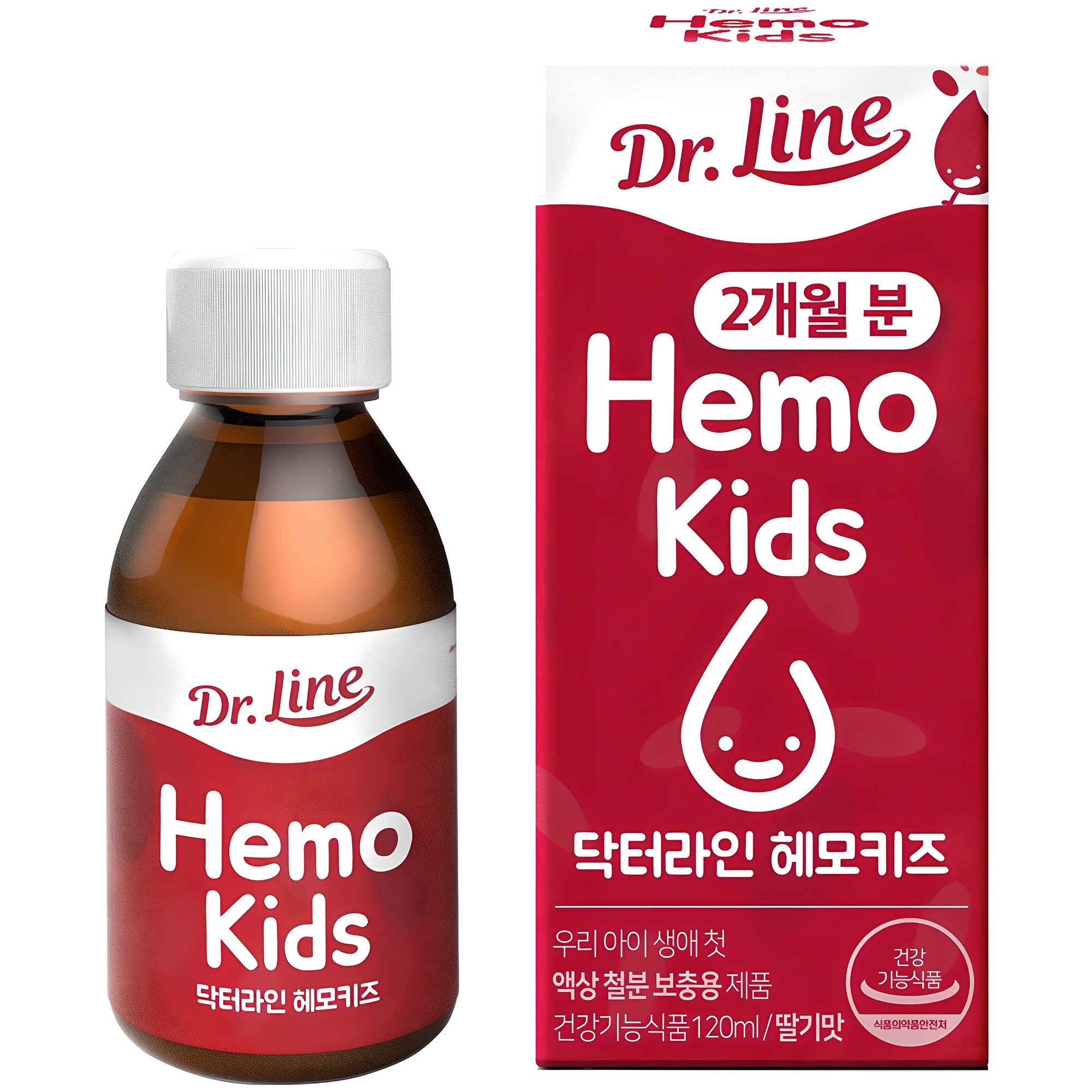 닥터라인 헤모키즈 유아철분제 딸기맛