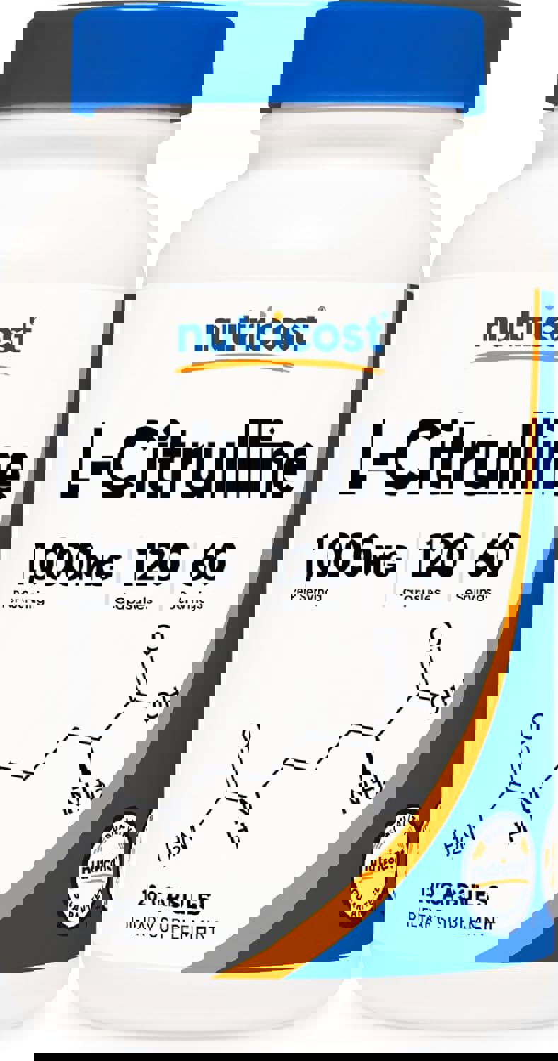 <b>뉴트리코스트</b> L<b>시트룰린</b> 고함량 루틴 퍼포먼스 채식 캡슐 2통  [00]120개입 (1팩)  2개