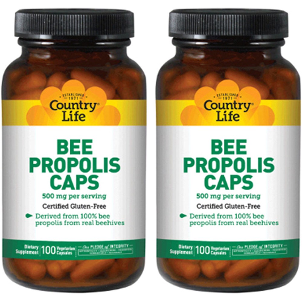 Country Life <b>비 프로폴리스</b> 캡 500 mg 베지테리안 캡슐