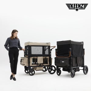 킨즈 무브2.0 4인용 유아웨건 쌍둥이유모차 애견 반려동물 캠핑웨건 +4종 사은품  오트베이지