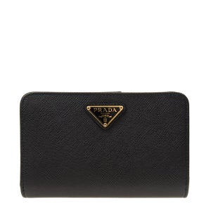 프라다 사피아노 메탈릭 골드 플랩 중지갑 1ML225 1ML225