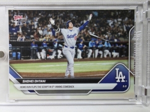 2025 TOPPS NOW 탑스 나우 오타니 쇼헤이 9회 역전 홈런 LA 다저스 메이저리그 MLB 야구 스포츠 포토 카드