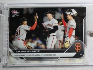 2025 TOPPS NOW 탑스 나우 #149 이정후 샌프란시스코 자이언츠 연장 11회 9득점 경기 MLB 메이저리그 야구 카드