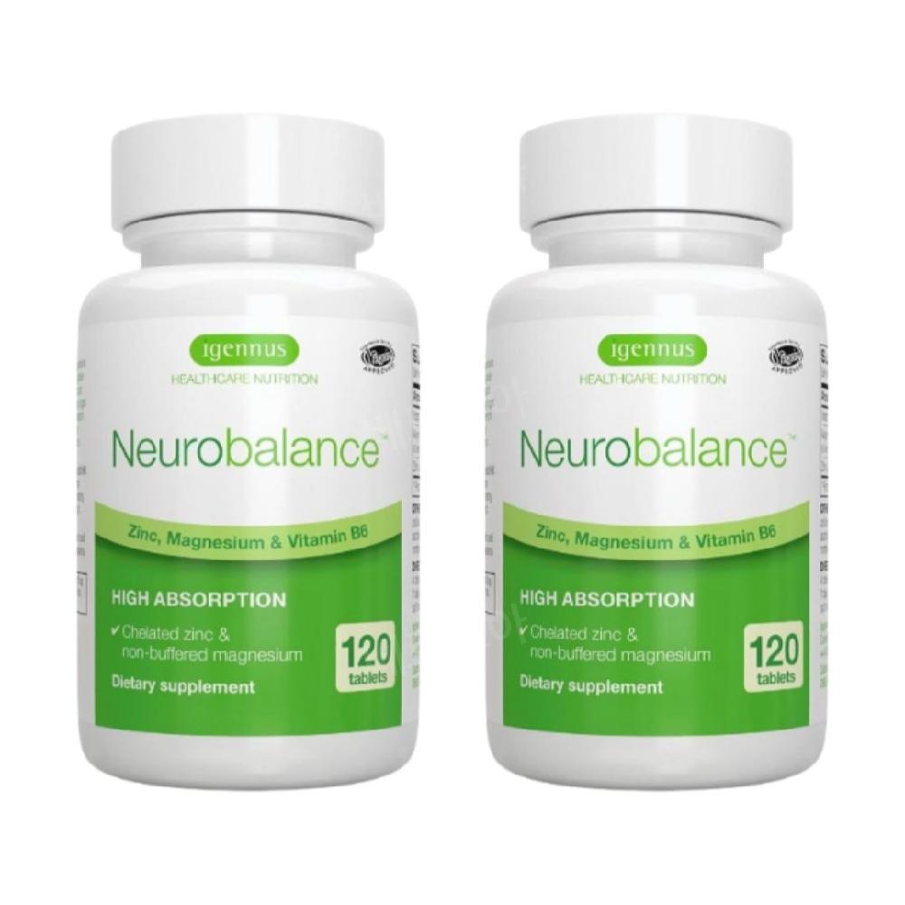 이제너스<b>헬스케어</b> 뉴로발란스 <b>구연산</b>마그네슘 120캡슐 2개 Neurobalance  120정