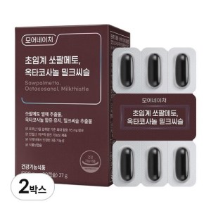 <b>모어네이처</b> <b>모어네이처</b> 초임계 쏘팔메토 옥타코사놀 <b>밀크씨슬</b> 30정 전립선 간 건강 지구력 증진 2박스