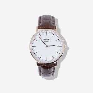 미녹 제니스 쿼츠 003 여성 클래식 가죽시계 여자 패션시계