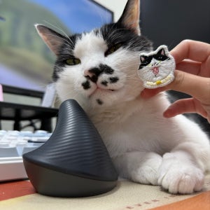 하악냐수 - 커스텀 고양이 자수 와펜, 냐수(nyasu)