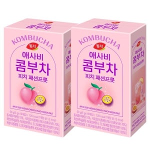 동서 애사비 콤부차 피치 패션프룻 10T X 2개