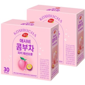 동서 애사비 콤부차 피치 패션프룻 30T X 2개