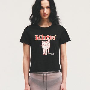 킴스 프레시 코튼 마켓 Stray Cat Tee Black