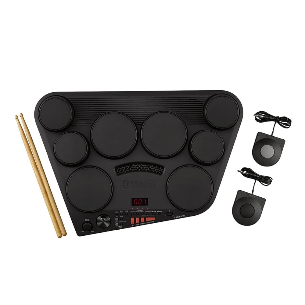 Yamaha 야마하 DD75 휴대용 디지털 드럼 페달 2개 드럼 스틱 전원 어댑터 PA130