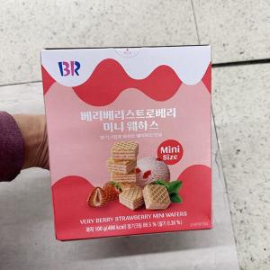 배스킨라빈스 베스킨라빈스 베리베리 스트로베리 미니 웨하스 100g 202617