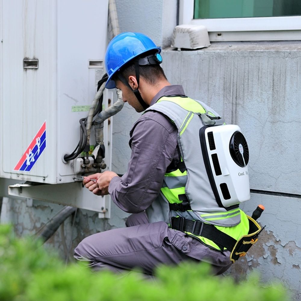 에어컨 냉매조끼 야외 지속 조끼 세트 쿨링 배터리 작업자 4시간