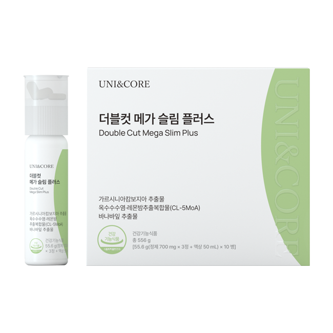 유니앤코어 더블 <b>컷</b> <b>메가</b> 슬림 플러스 다이어트  1개  556g