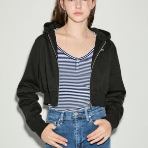 타미진스 크롭 후디 집업 T32E6TJC26TWT1BDS