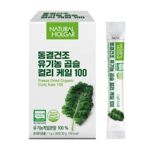 네츄럴올가 동결건조 유기농 100% 컬리케일 곱슬케일 1박스 30포