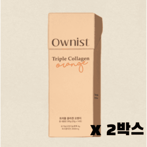 <b>오니스트</b> 콜라겐 14포 x 2박스 (1개월분) 액상콜라겐 히알루론산 <b>엘라스틴</b> 오렌지맛