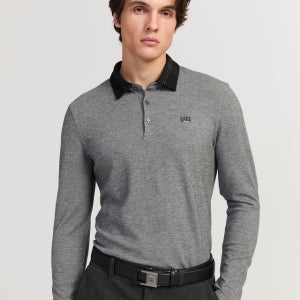 [닥스 골프] 닥스 그레이 멜란지 잔골조직 긴팔 티셔츠 DGTS5D902G2