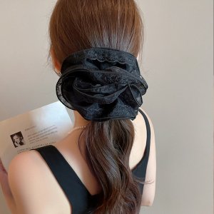 No.880,레이스 쉬폰 빅사이즈 헤어 곱창끈 N880