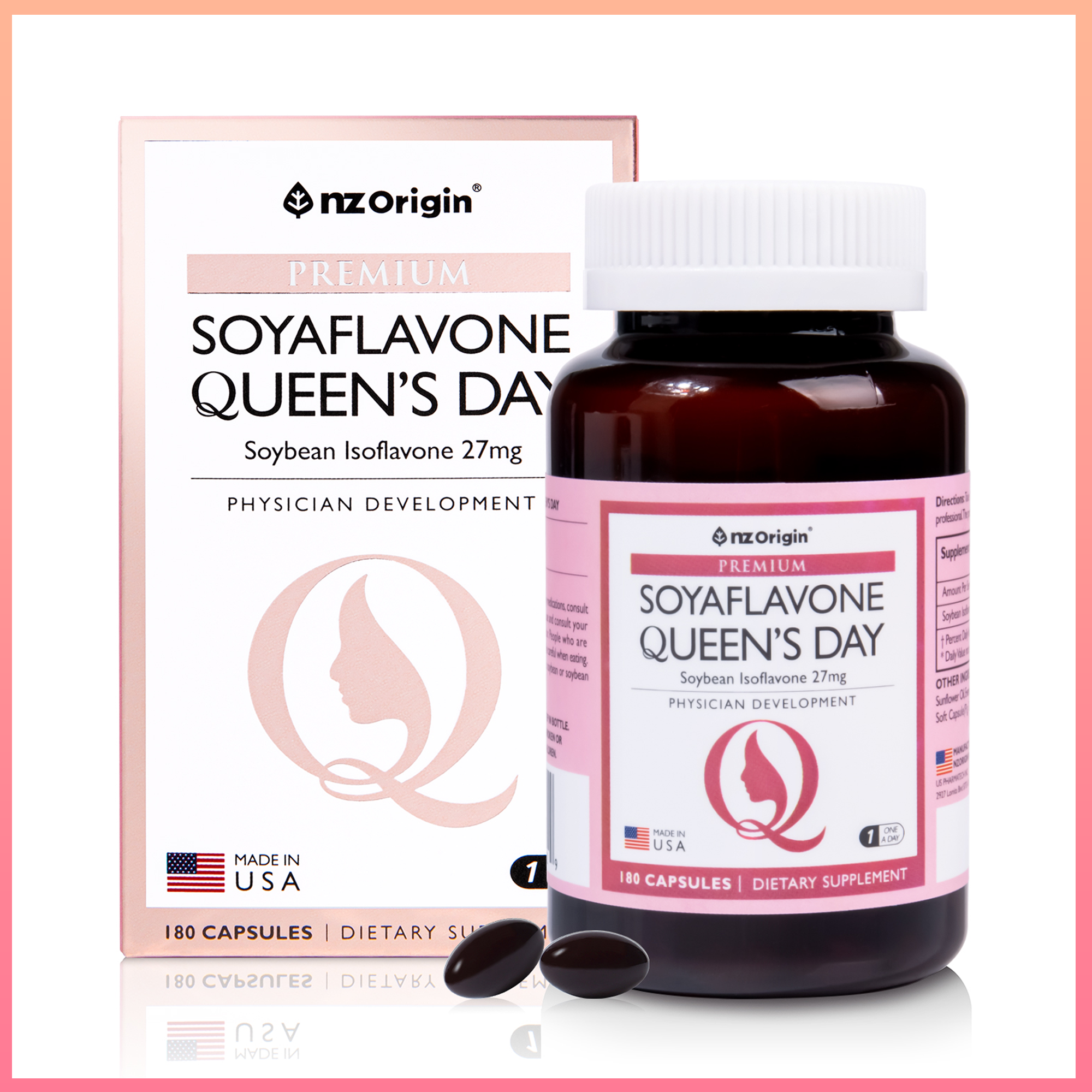 엔젯오리진 프리미엄 소야플라본 퀸즈데이 90g  180정  1개