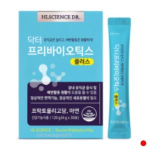 <b>에이치엘사이언스</b> HL사이언스 닥터 프리바이오틱스 플러스 유산균 30포