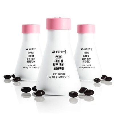 비타민마을 <b>와이즈</b> 더블업 철분 엽산 비타민D  60정  30개