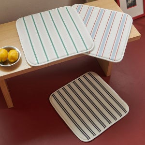 [한빛카페트] 스트라이프 3D에어매쉬 쿨 여름 통풍 방석
