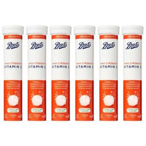 Boots 영국 부츠 발포 <b>비타민 C 1000mg 레몬라임</b>맛 20정 x 6팩
