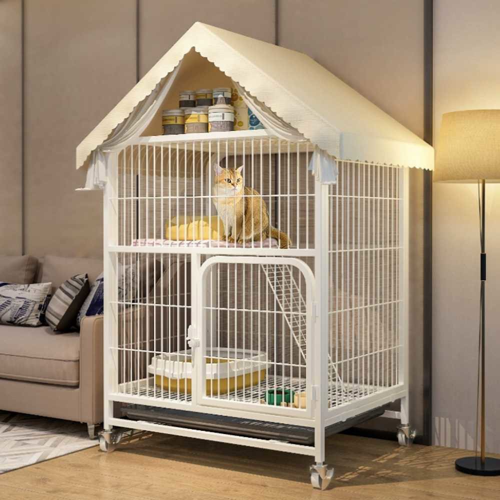 토끼집 야외 애완용 케 단추 은신처 고양잉 토끼 펜스 강아지 1 이동식 닭장