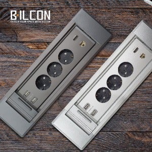 빌콘 롤러블 멀티 LAN HDMI 3구 슬라이딩콘센트 BBS63