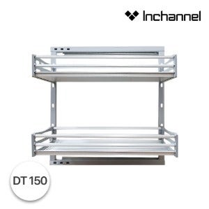 인채널 싱크대 하부장선반 알루미늄 인출식 양념망장 댐핑 150용 IDT-150