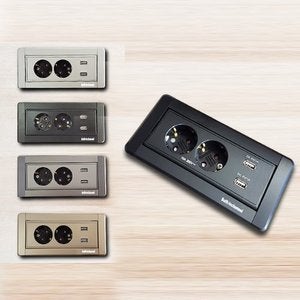 인채널 USB 회전 빌트인 콘센트 매립 주방 싱크대 스마트 IBC-22M IBC-23M