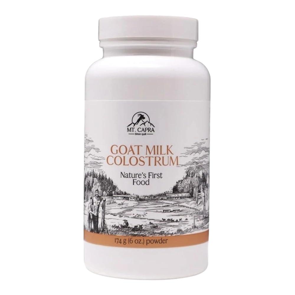 <b>Mt. Capra</b> 염소 우유 초유 | 건강한 면역 체계 장 및 <b>운동</b> 능력을 위한 목초 사료 면역글로불린 함량이 높음 60회 분량 - 174g 138459  60 Servings (
